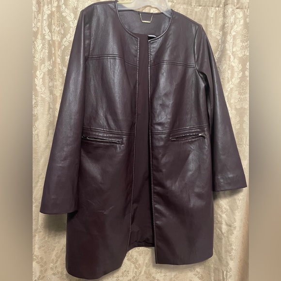 Chicwish Jackets & Blazers - Chicwish Deep Brown Leather Jacket